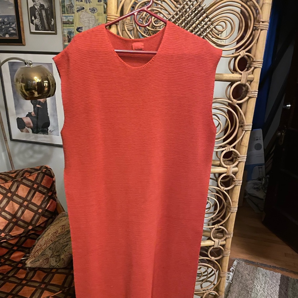 Babaà Crew Neck Short Sleeve Tunic - Orange